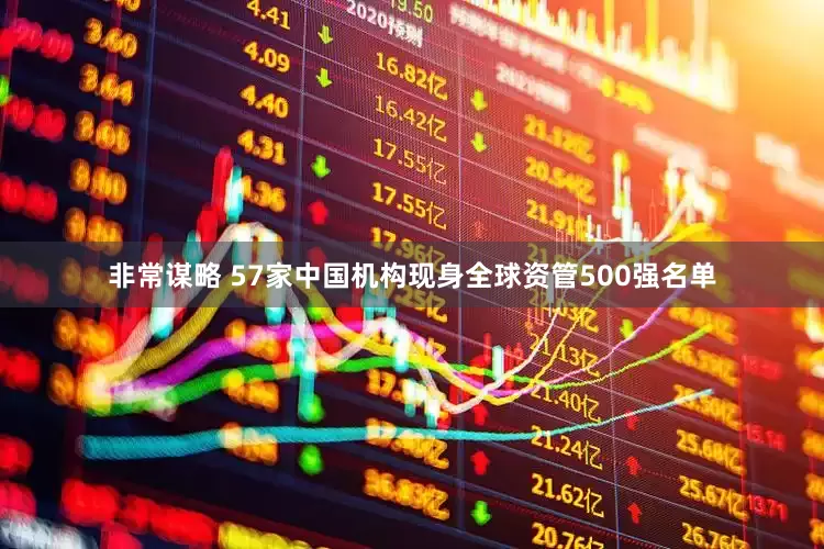 非常谋略 57家中国机构现身全球资管500强名单
