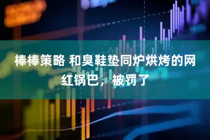 棒棒策略 和臭鞋垫同炉烘烤的网红锅巴，被罚了